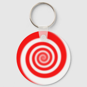 Llavero Tornillo de pimentón rojo y blanco