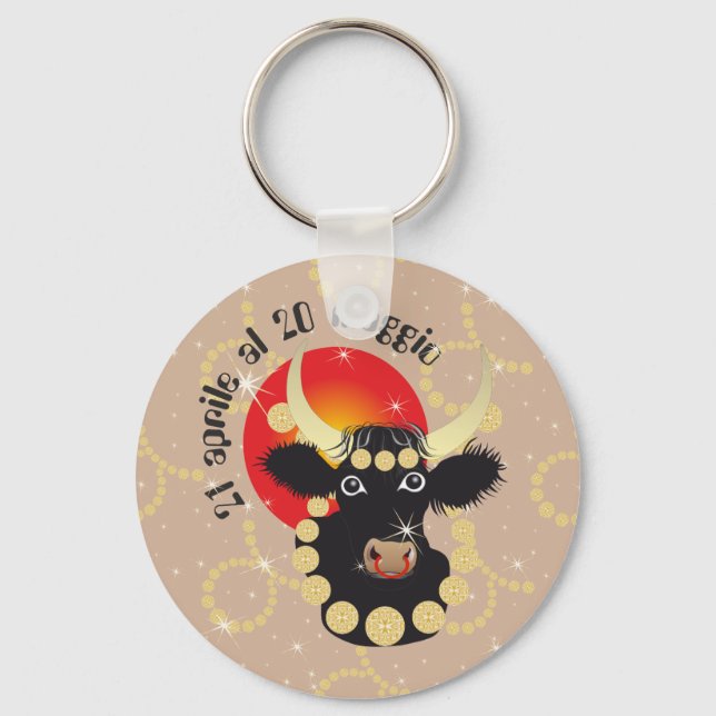 Llavero Toro 21 aprile al 20 maggio Portachiavi (Anverso)
