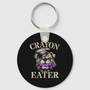 Llavero Toro Bulldog Come Crayones Familia Militar Soldado