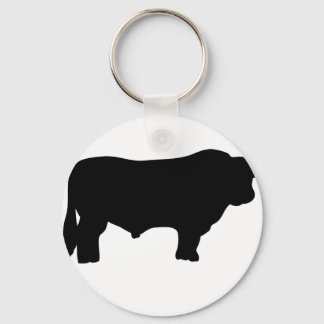 Llavero toro de angus negra grande