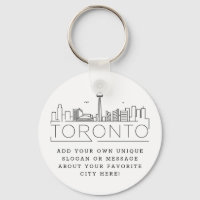 Toronto, línea estilizada de Canadá | Lema Persona