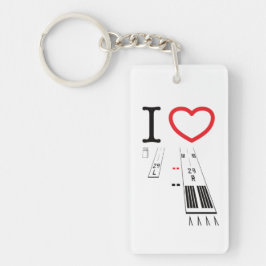 Llavero Torrance Airport Runways 29L / 29R - 11L / 11R