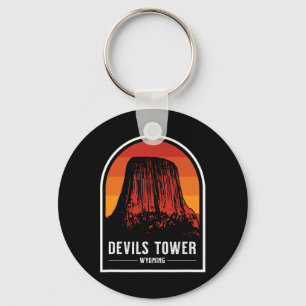 Llavero Torre del Diablo Monument Nacional Retro Wyoming S