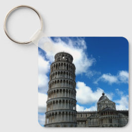 Llavero Torre di Pisa Toscana con un hermoso cielo azul