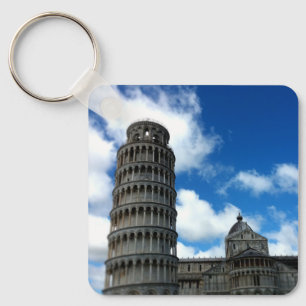 Llavero Torre di Pisa Toscana con un hermoso cielo azul