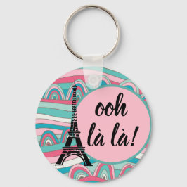 Llavero Torre Eiffel francesa Monograma Ooh la la!/Moderno