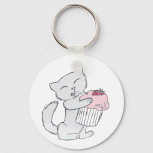 Llavero Torta de fresa Kitten