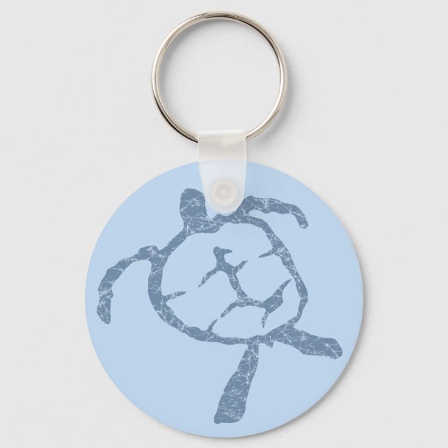 Llavero tortuga azul oscuro (Anverso)