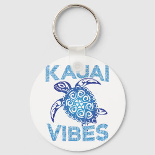 Llavero Tortuga azul tribal polinesia Kauai Vibes