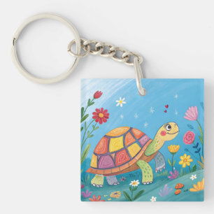 Llavero Tortuga bebé dibujada