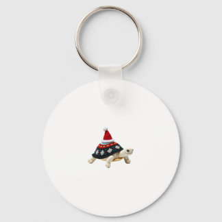 Llavero Tortuga con sombrero de Santa - Camiseta fea de Na