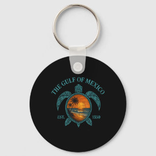 Llavero Tortuga Del Golfo De México Este. Suns retro vinta
