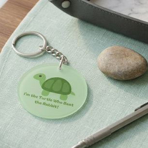 Llavero Tortuga Divertida Soy la Tortuga que Derrotó al Co