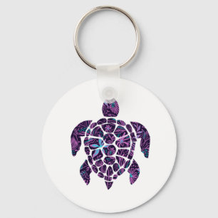 Llavero Tortuga Floral