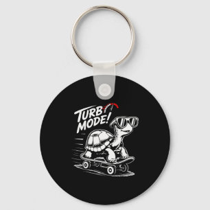 Llavero Tortuga Genial En Monopatín Divertido Turbo Regalo