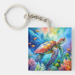 Llavero Tortuga marina pintada