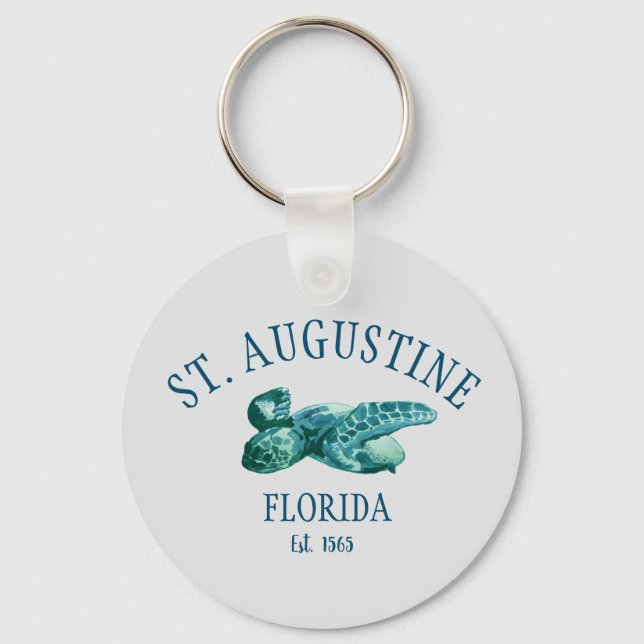 Llavero Tortuga marina St Augustine EST 1565 (Anverso)