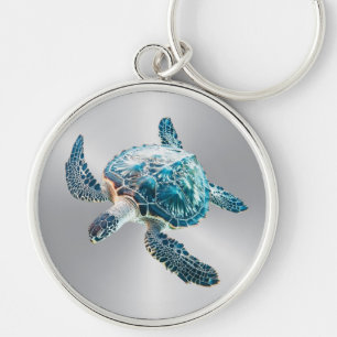 Llavero Tortuga marina turquesa brillante   Costera