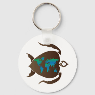 Llavero Tortuga-mundo