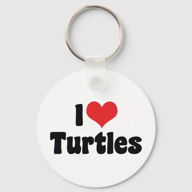 Llavero Tortugas de Corazón que Amo (Anverso)