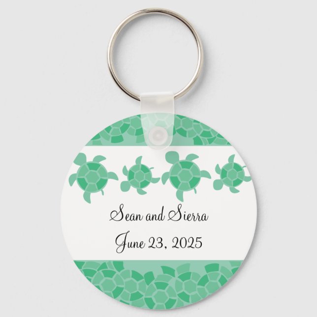 Llavero Tortugas de mosaico (Anverso)