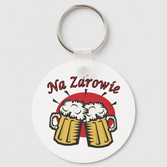 Llavero Tostada Na Zdrowie Con Cervezas (Anverso)
