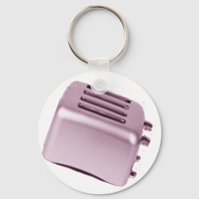 Llavero Tostadora Retro - Rosa (Anverso)