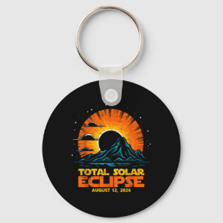 Llavero Total Solar Eclipse August 12 2026 Artwork