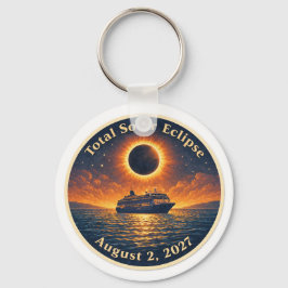 Llavero Total Solar Eclipse August 2 2027 cruise ship 
