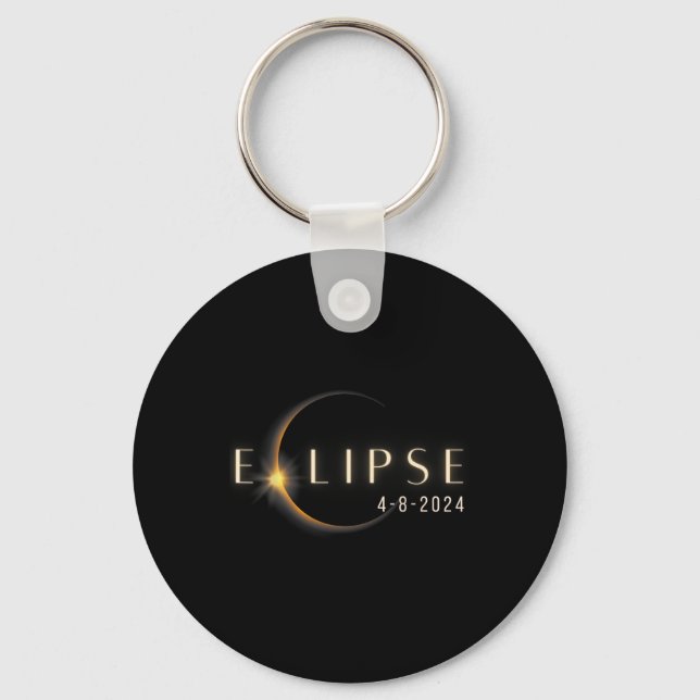 Llavero Totalidad 04 08 24 Eclipse solar total 2024 (Anverso)