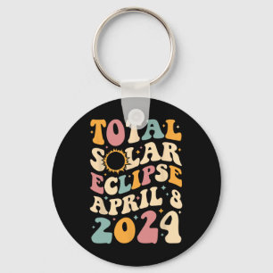 Llavero Totalidad 04 08 24 Eclipse solar total 2024 Groovy