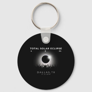 Llavero Totalidad de eclipse solar total de 2024 Dallas Te