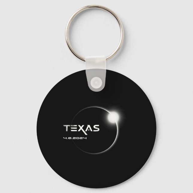 Llavero Totalidad de Texas 4.08.2024 Eclipse solar total 2 (Anverso)