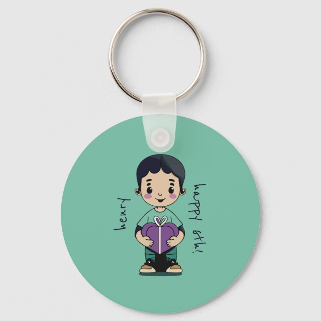 Llavero Tote Cute Boy (Anverso)