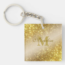 Tote personalizado purpurina dorado