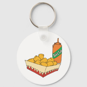 Llavero totitos de papa con salsa