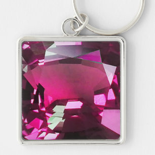 Llavero Tourmaline Gemstone Pink