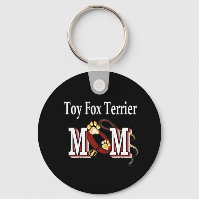 Llavero toy fox terrier mamá Keychain (Anverso)