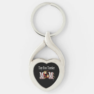Llavero toy fox terrier mamá Keychain