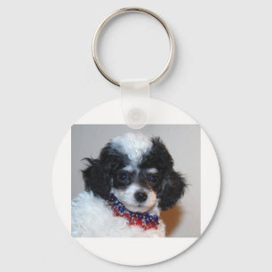 Llavero Toy Parti Poodle Cara de pimienta