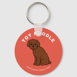 Llavero Toy Poodle Keychain