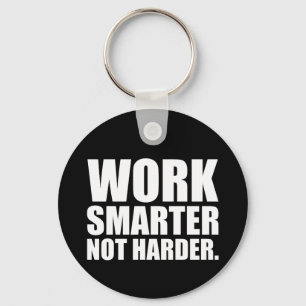 Llavero Trabaja Más Inteligente No Más Duro Motivacional