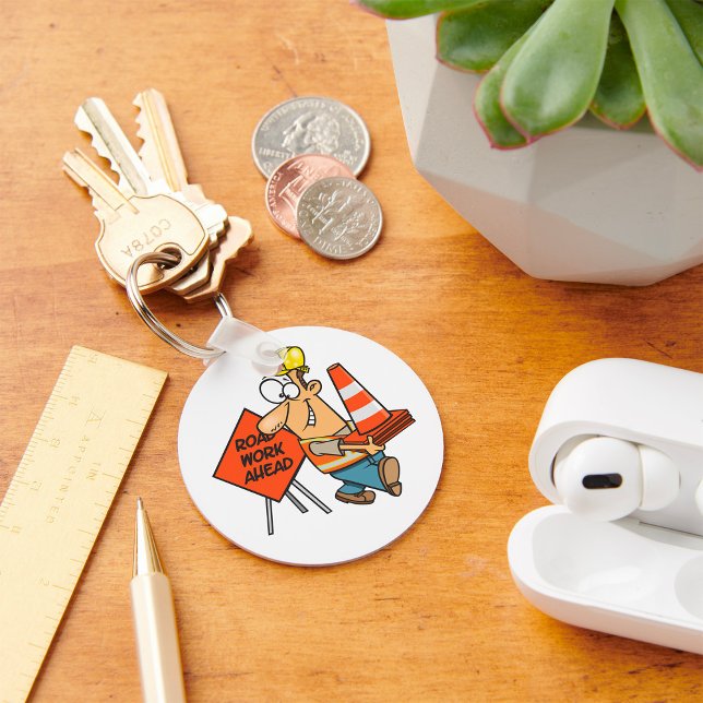 Llavero Trabajador de construcción divertida por carretera (Subido por el creador)