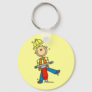 Llavero Trabajador de la Construcción I Construyo Camiseta