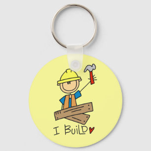 Llavero Trabajador de la Construcción I Construyo Camiseta