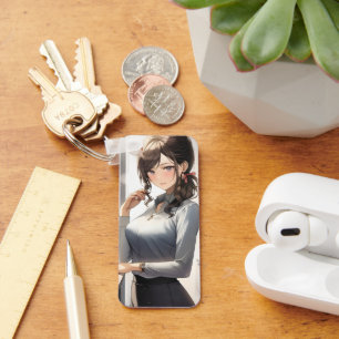 Llavero Trabajador de oficina de Chica de Anime
