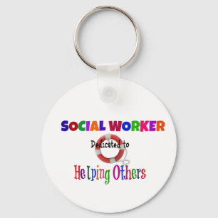 Llavero Trabajador social dedicado a ayudar a otros
