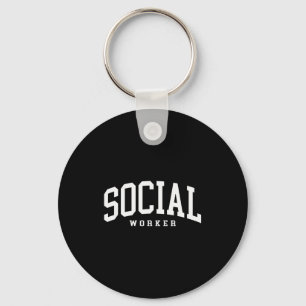 Llavero Trabajadora social divertida trabajadora social es