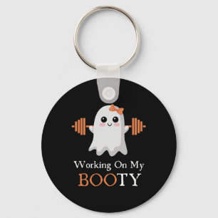 Llavero Trabajando en mi divertido gimnasio de Halloween B