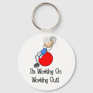 Llavero Trabajando para trabajar con camisetas y regalos